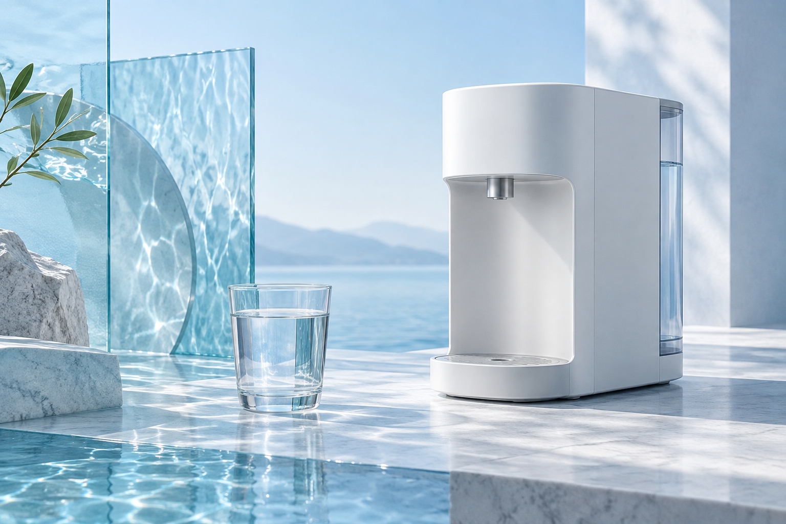 Water purification in a home setting